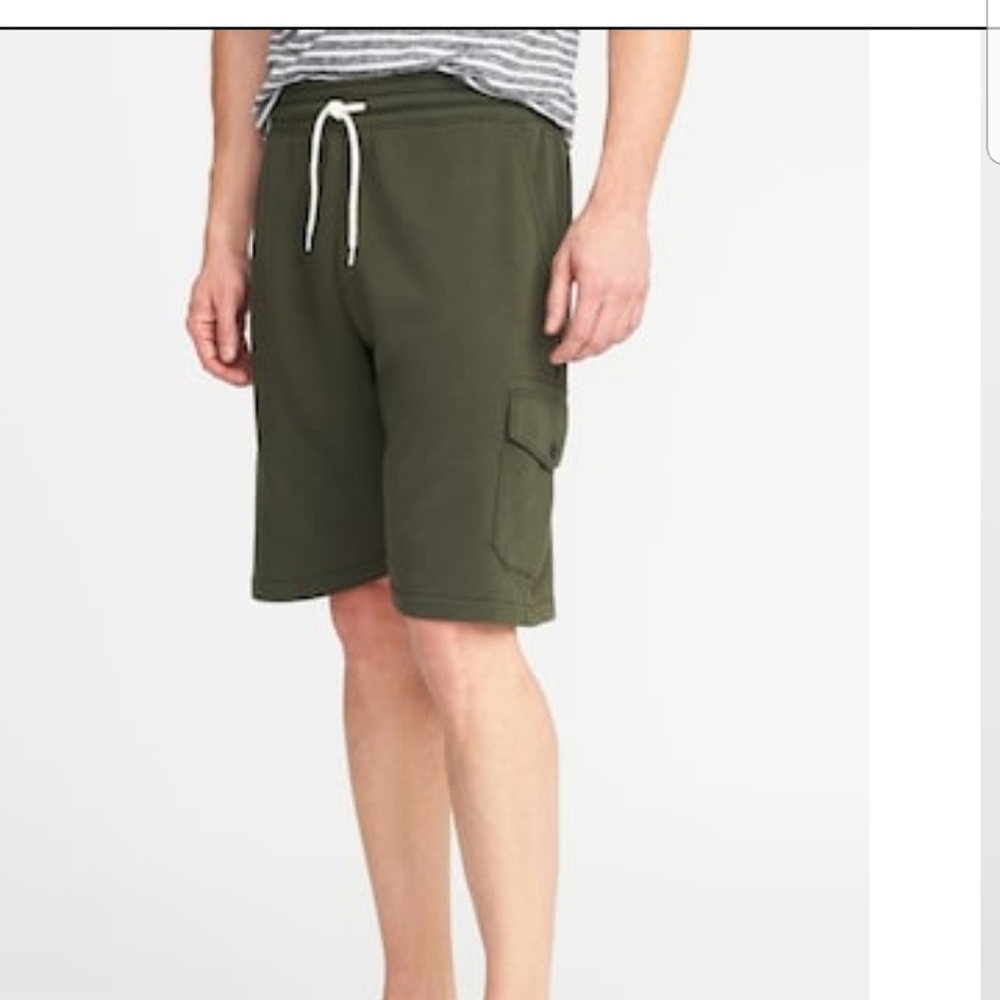 2 French Terry Cargo Shorts for Men - 8-inch